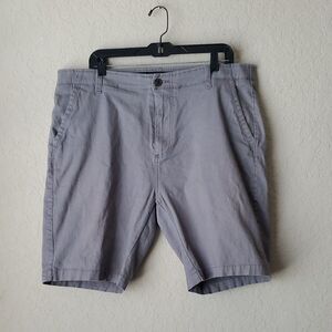Iron Flex Men's Casual Chino Shorts Gray Size 38 - Stretch Performance Summer
